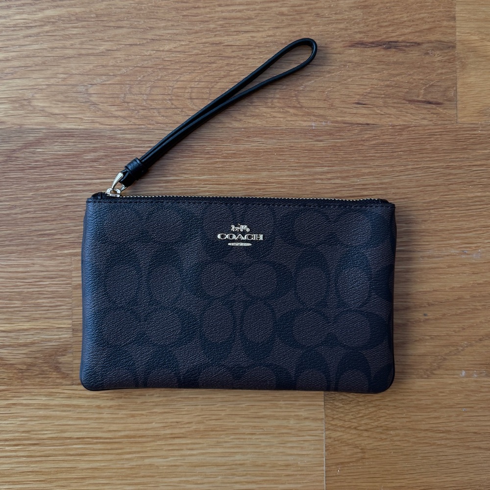 Coach Brown & Black wristlet NWT - Picture 7 of 7